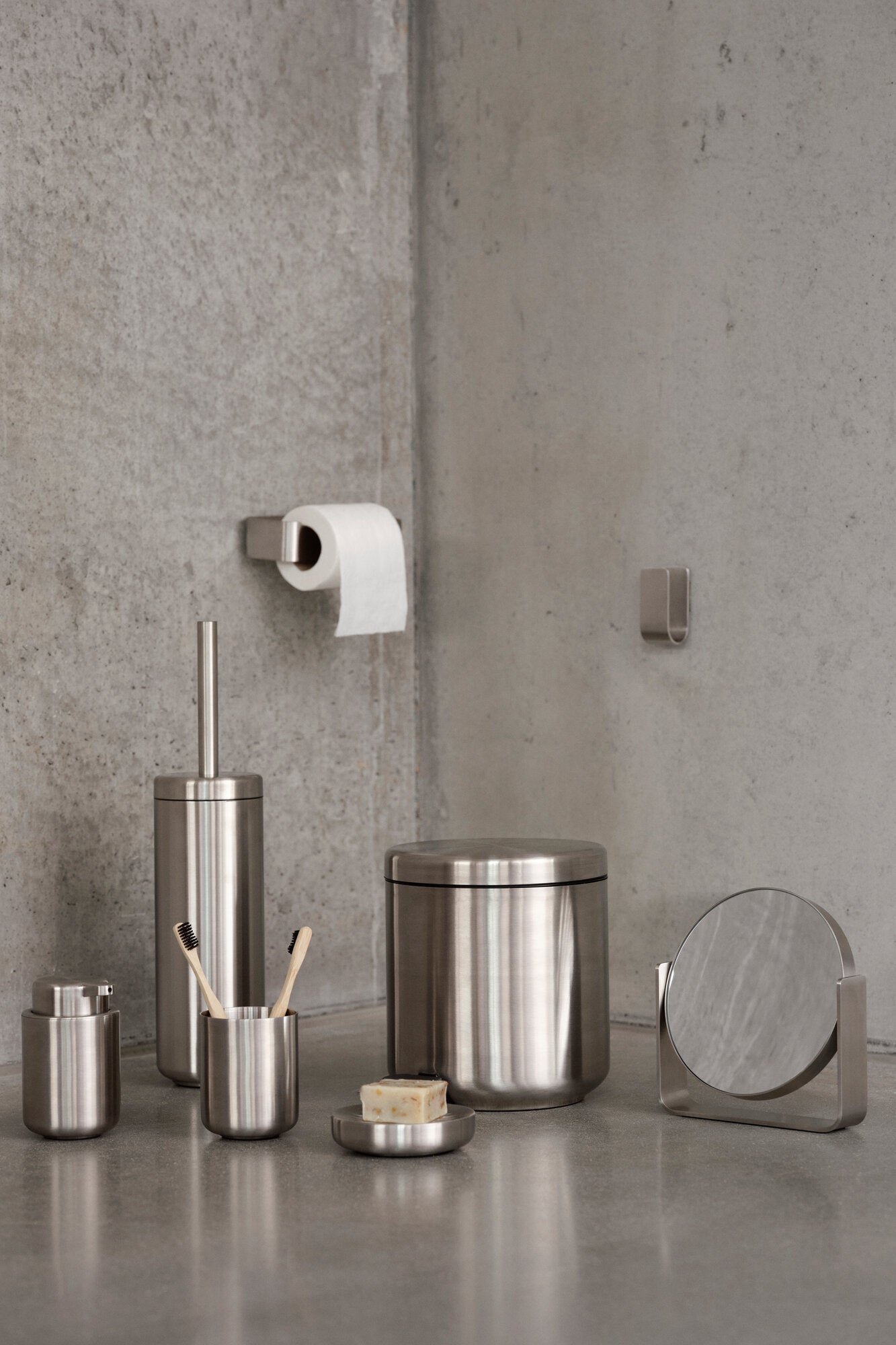 Ume toiletbørste - Stål